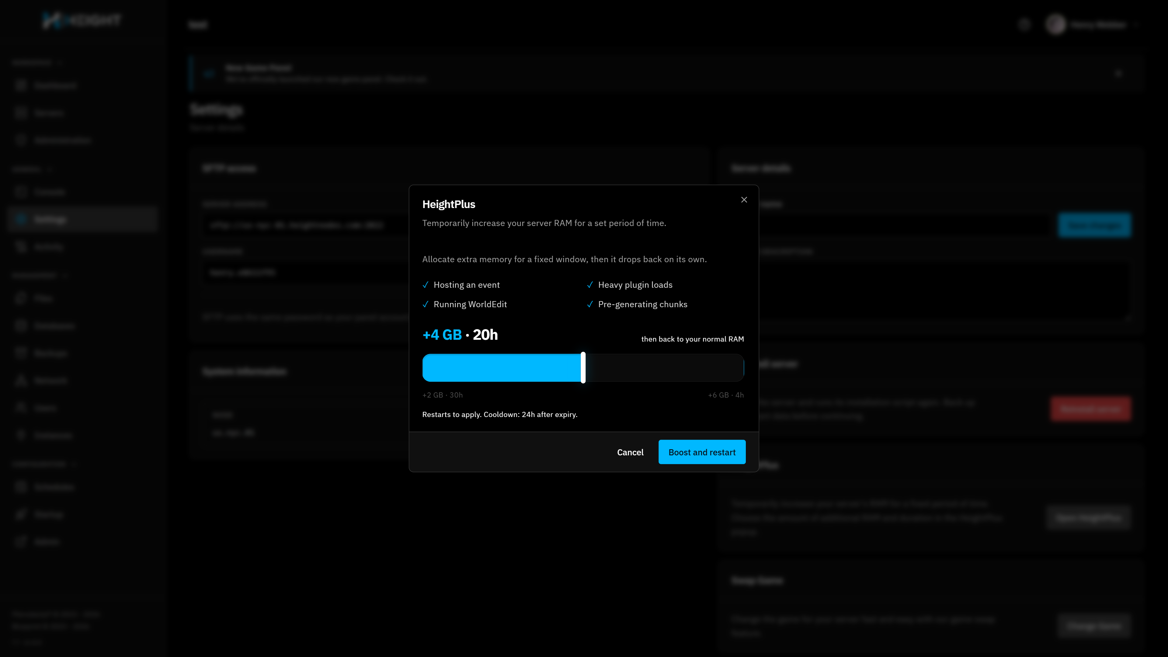 Player management interface